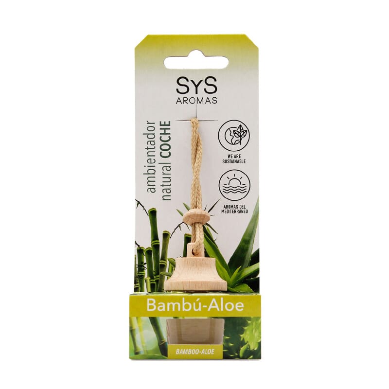 Ambientador Natural Coche Bambú Aloe 7 ml