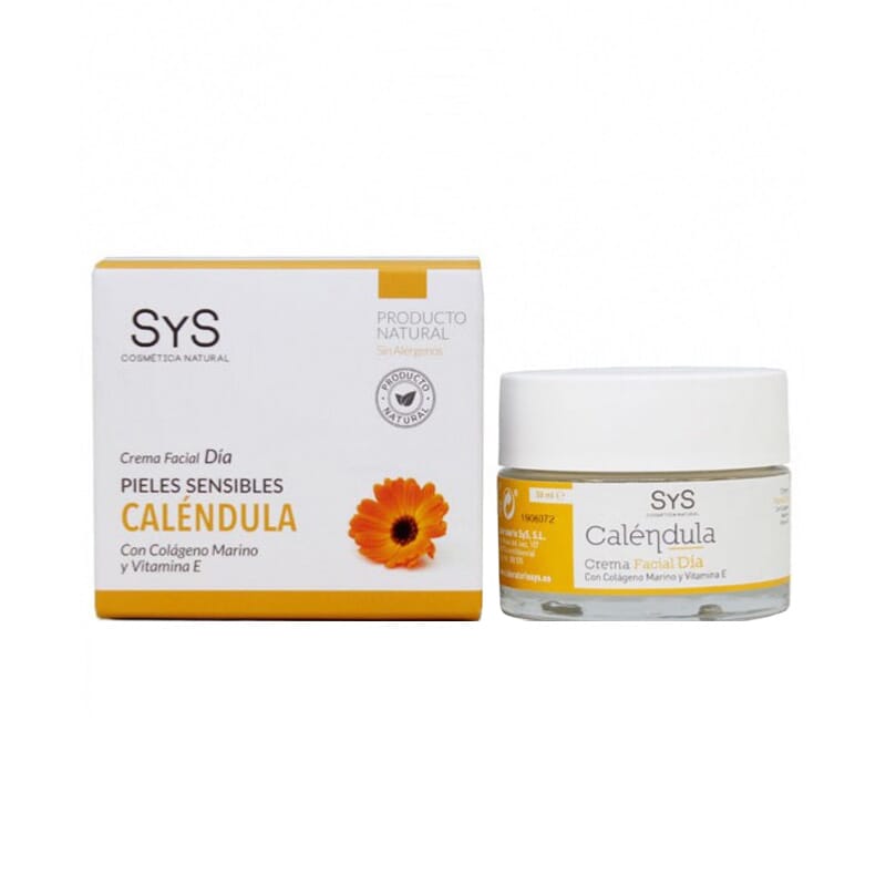 Crema Facial Día Caléndula Colágeno Vitamina E 50 ml