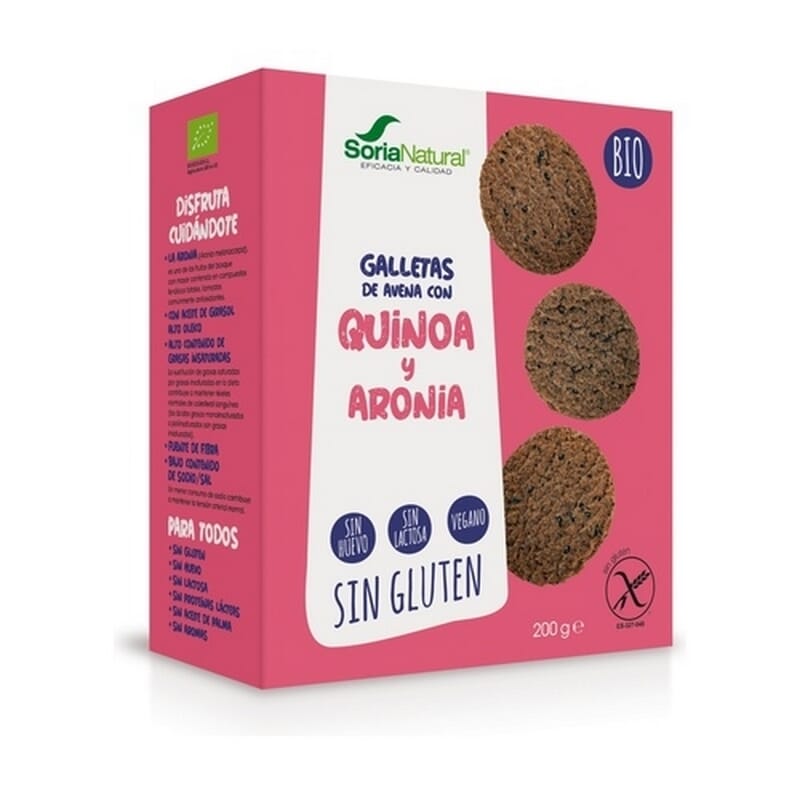 Galletas De Avena Con Quinoa y Aronia Bio 200g