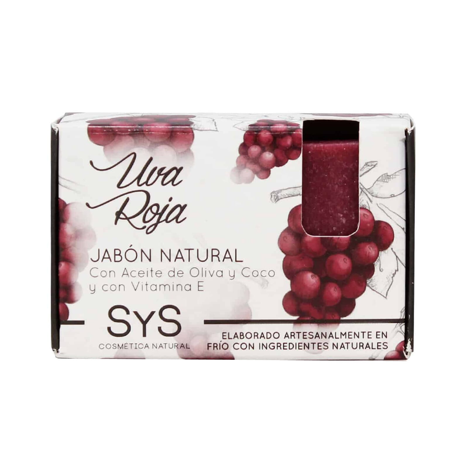 Natürliche Seife Rote Traube Vegan 100g