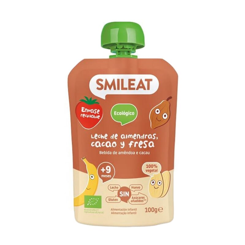 Bebible Leche De Almendras Cacao Y Fresa 9M Eco 