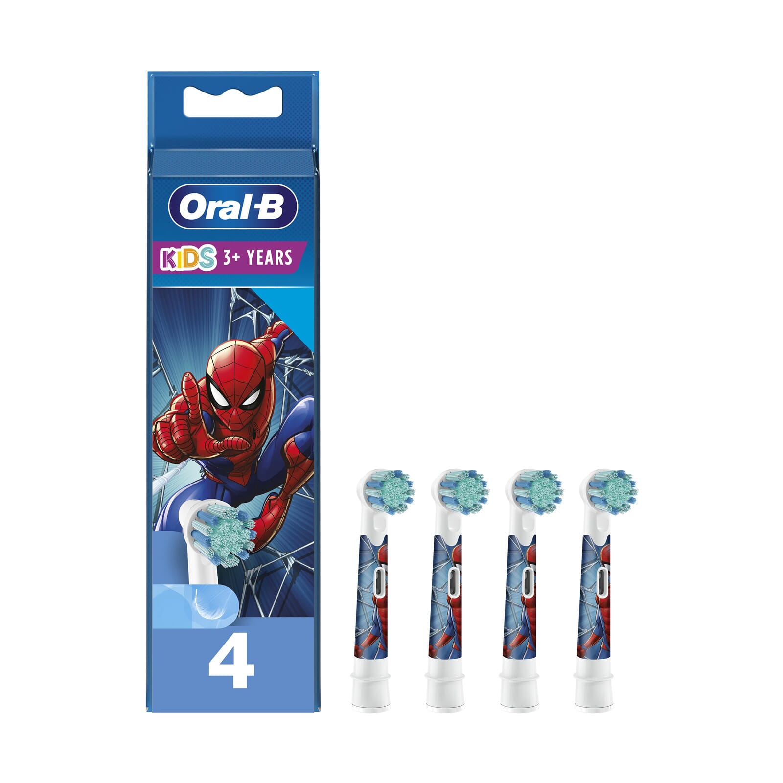 Oral-B Recambio Cepillo Recargable Kids Spiderman 4 Uds