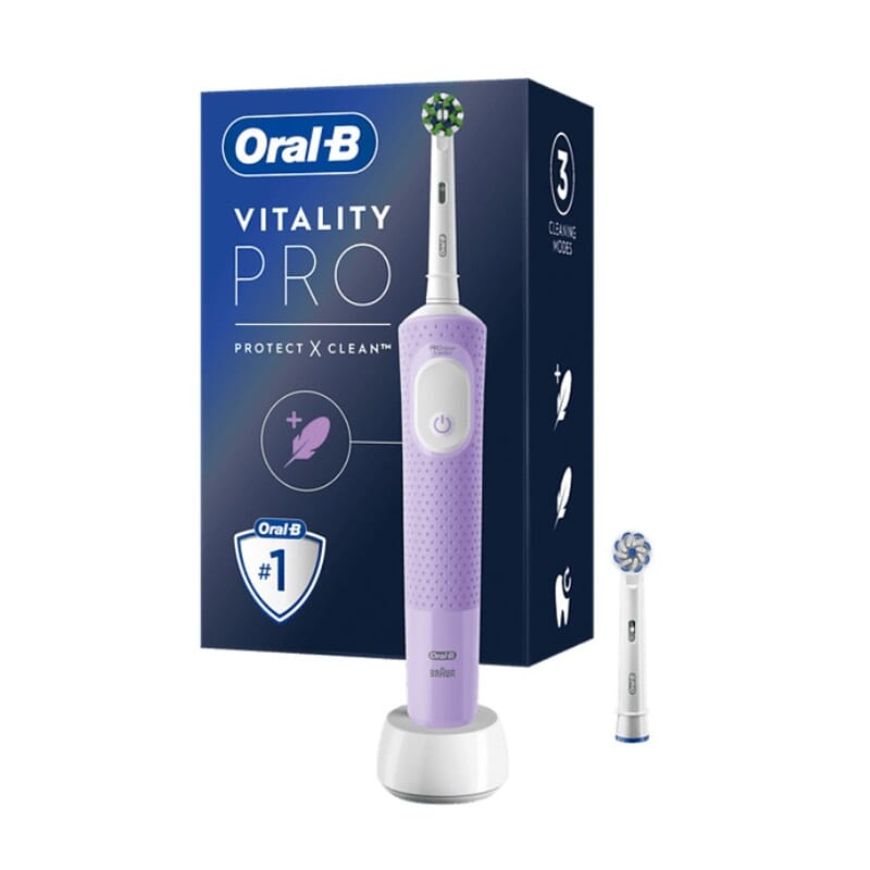 Oral-B Vitality Pro Elektrische tandenborstel paars + 1 kop