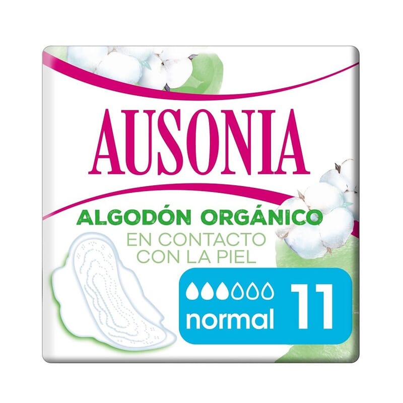Ausonia 100% Algodón Orgánico Normal 11 Ud