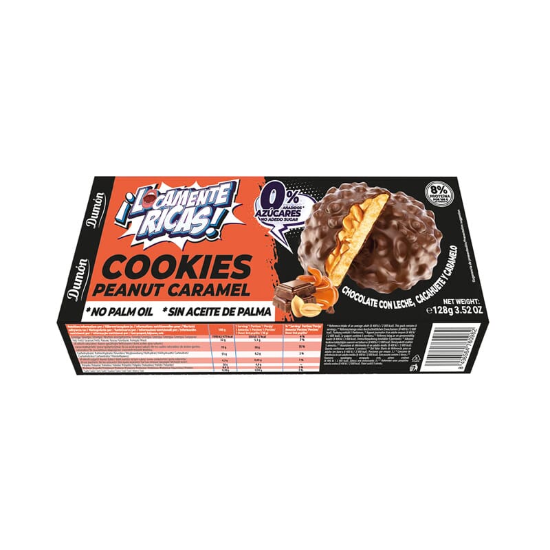 Cookies De Chocolate Con Leche Cacahuete Y Caramelo 128g