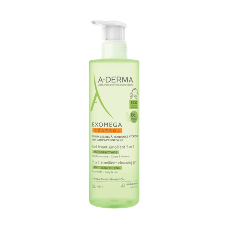 Exomega Control Gel Limpiador Emoliente 2 En 1 500 ml