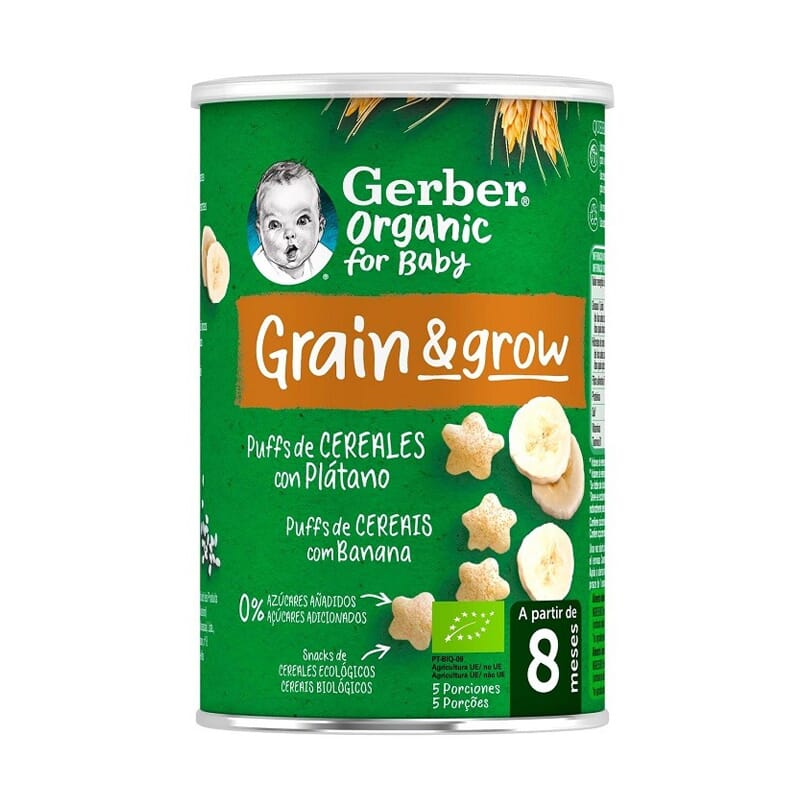 Grain Grow Puffs De Cereales Con Plátano 35g