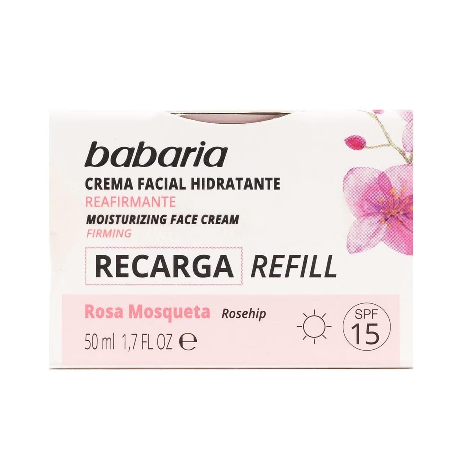 Crema Facial Hidratante Reafirmante Rosa Mosqueta Recarga 50 ml