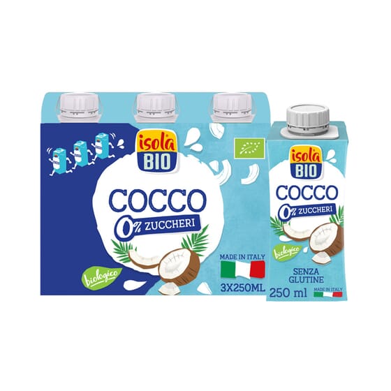 Isola Bio Bevanda di Cocco Supreme, Latte di Cocco e Acqua di