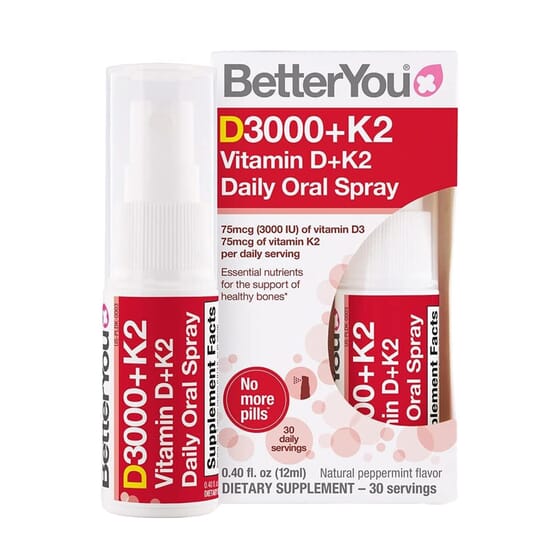 Vitamin D3000 + K2 Spray Oral 12 ml Better You
