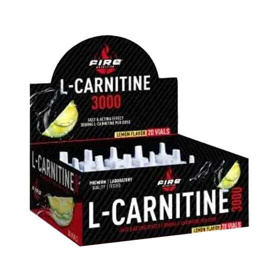 L-Carnitine 3000 mg 20 Viales 10 ml - Fire Nutrition