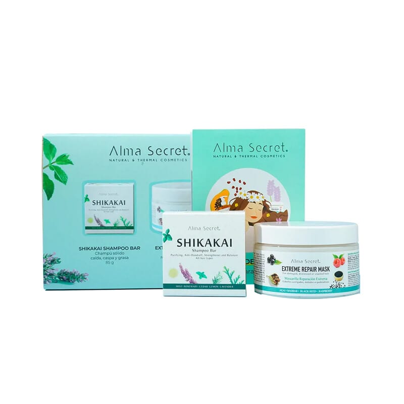 Pack Cuidado Capilar Champô Sólido 85g + Repair Mask 250 ml