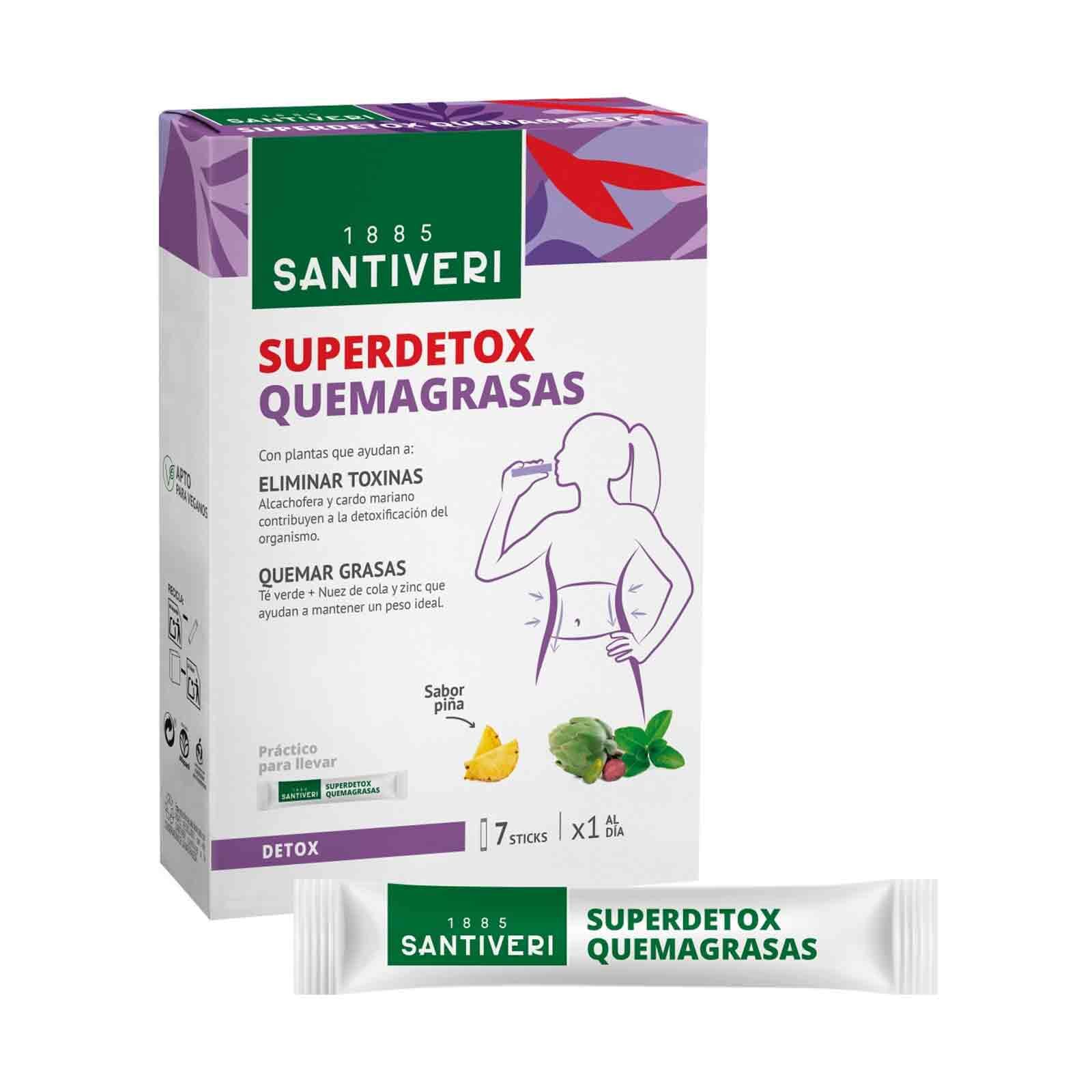 Superdetox Quemagrasas 7 Sobres 20 ml