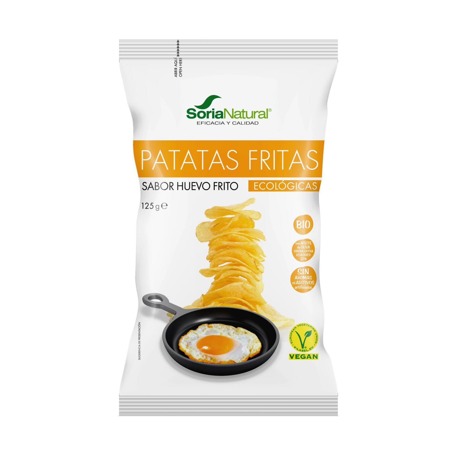 Patatas Fritas Sabor Huevo Frito Ecológicas 125g