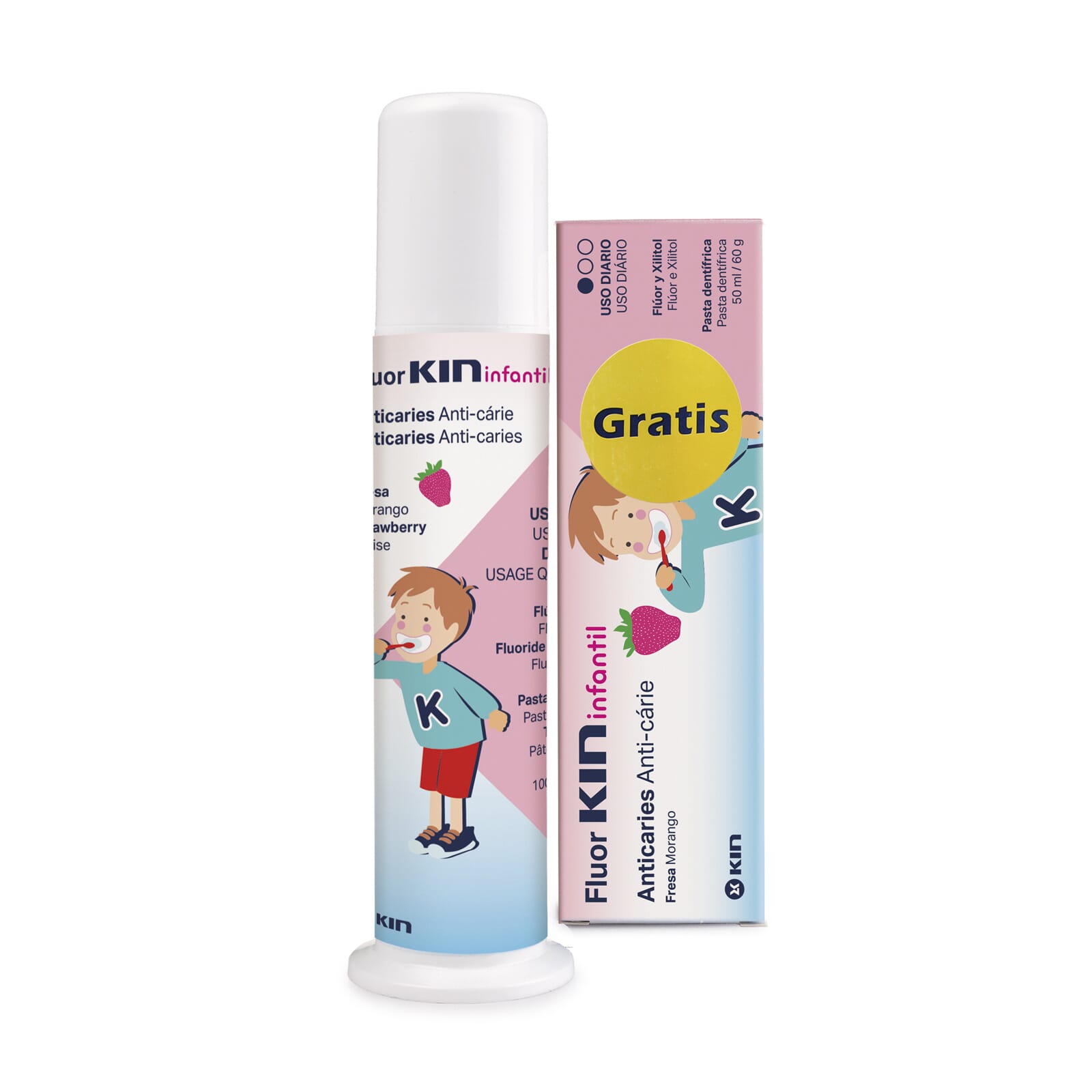 Fluorkin Infantil Dosificador 100 ml + Pasta Fluorkin 50 ml