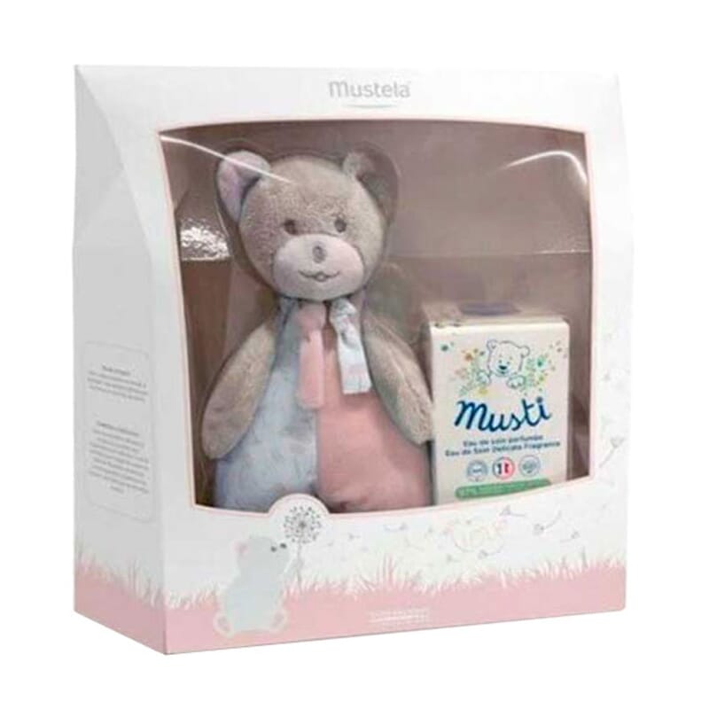 Pack Musti Água De Colónia + Urso De Peluche Rosa