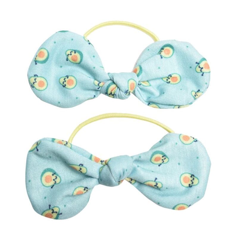 Mr Wonderful Elastische Haarklemmen Met Lint Avocado 2 Uds