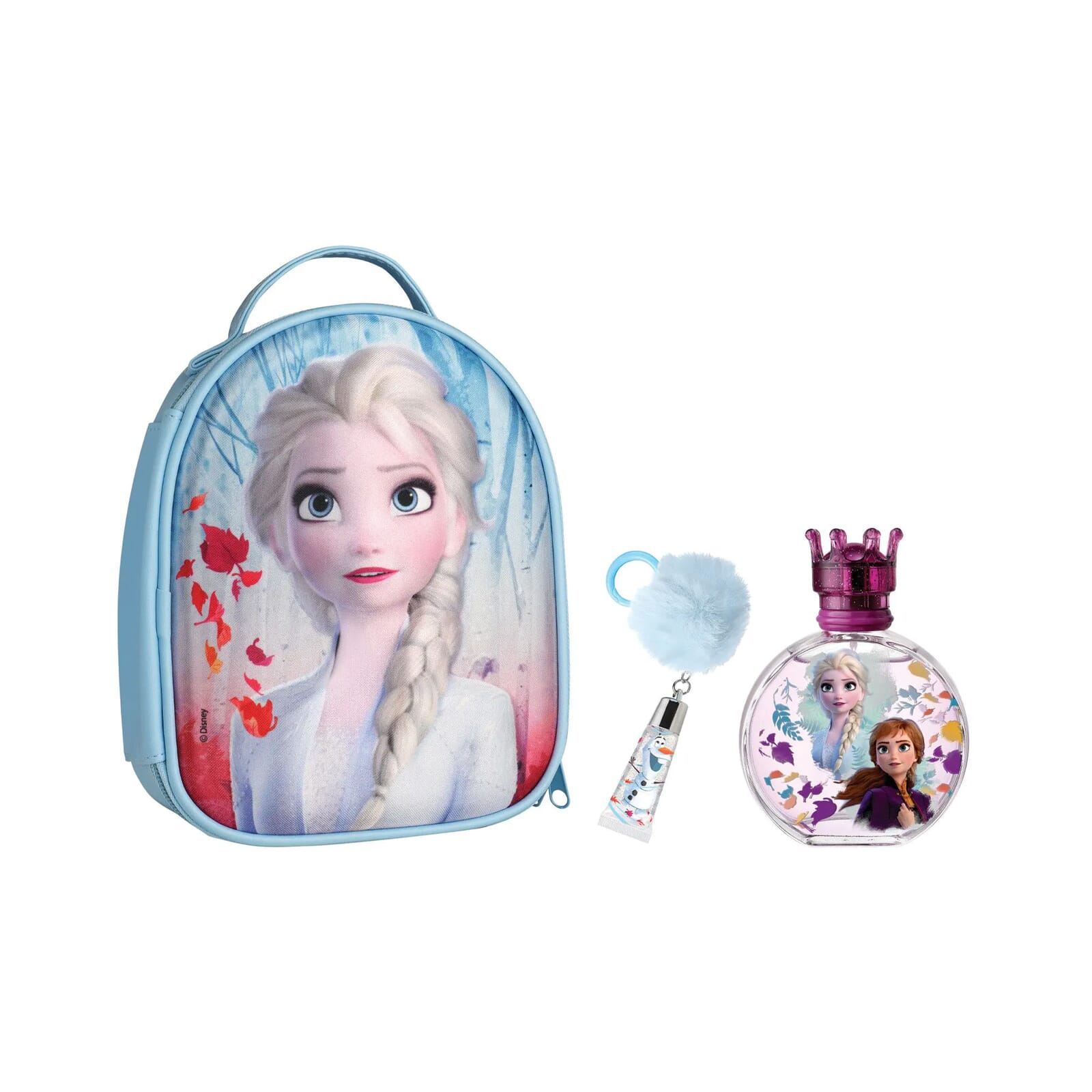 Frozen II EDT 100 ml + Mochila + Llavero Gloss Lote