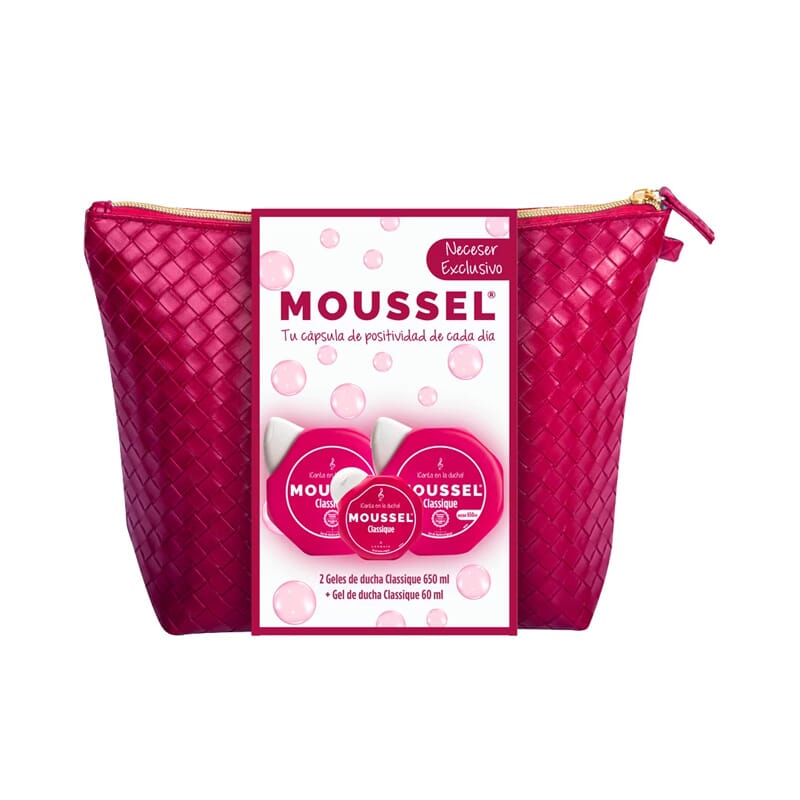 Moussel Classique Set Neceser Gel 2 x 650 ml + Mini 60 ml