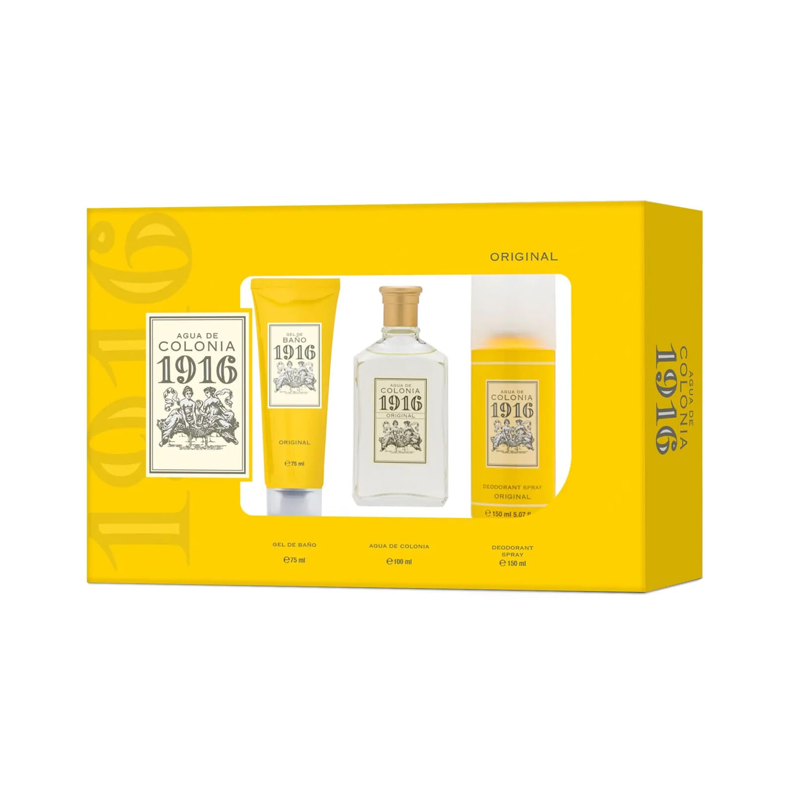 1916 Agua de Colonia Original 100 ml + Desodorante + Gel Ducha Lote