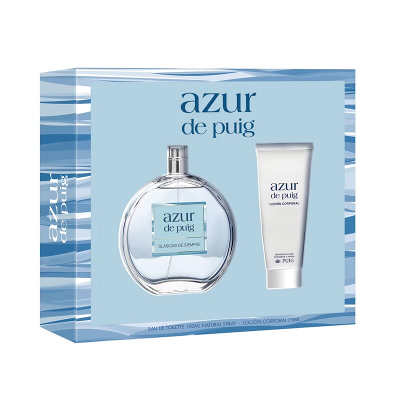 Azur De Puig EDT 100 ml + Loción Corporal 75 ml Lote