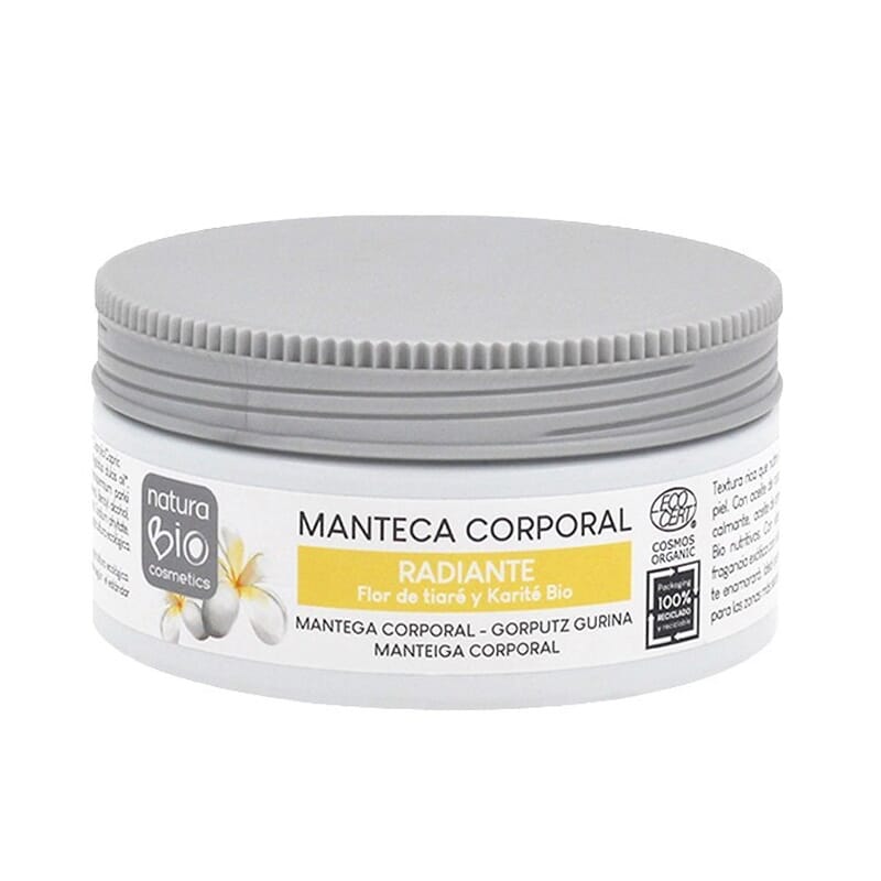 Manteiga Corporal Radiante Flor de Tiaré e Karité Bio 200 ml
