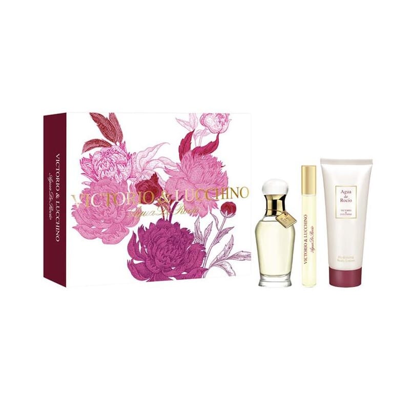 Agua De Rocio EDT 50 ml + EDT 10 ml + Loción Corporal 75 ml Lote