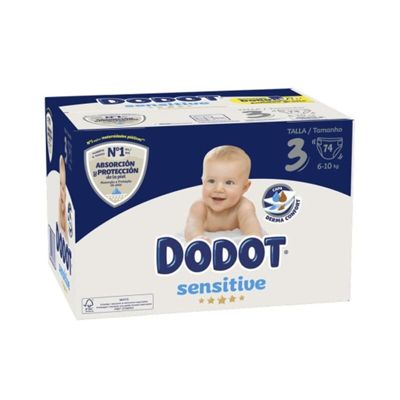 Dodot Sensitive T-3 74 Uds