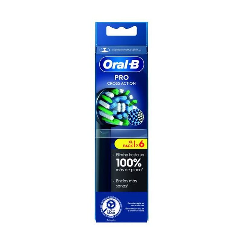 Oral-B Pro Recambio Cepillo Recargable Crossaction 6 Uds