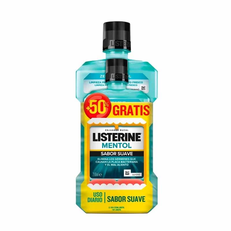 Mentol Enjuague Bucal 500 ml + 250 ml