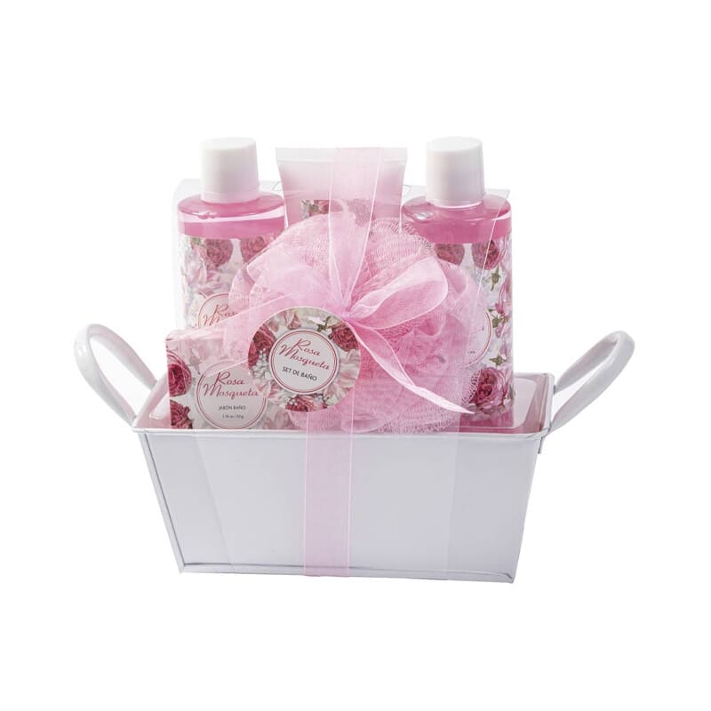 Set De Baño Rosa Mosqueta 5 Piezas