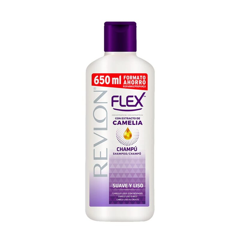 Flex Champú Suave Y Liso Extracto De Camelia 650 ml