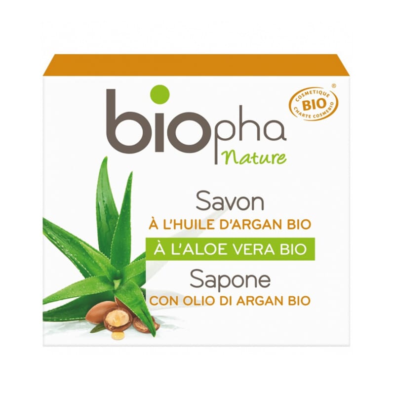 Jabón Pastilla Con Aceite De Argan Y Aloe Vera 100g