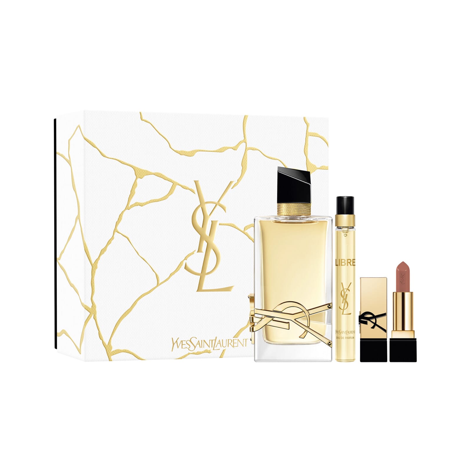 Libre EDP 90 ml + EDP 10 ml + Rouge Pur Couture Labial Lote