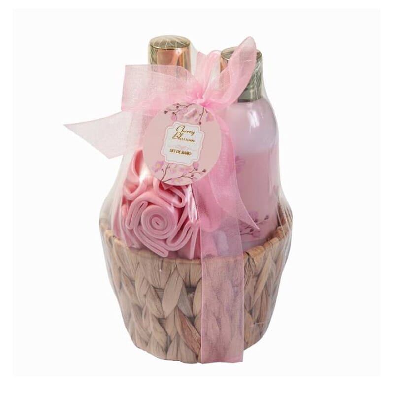 Set De Baño Flor De Cerezo Lote 3 Uds