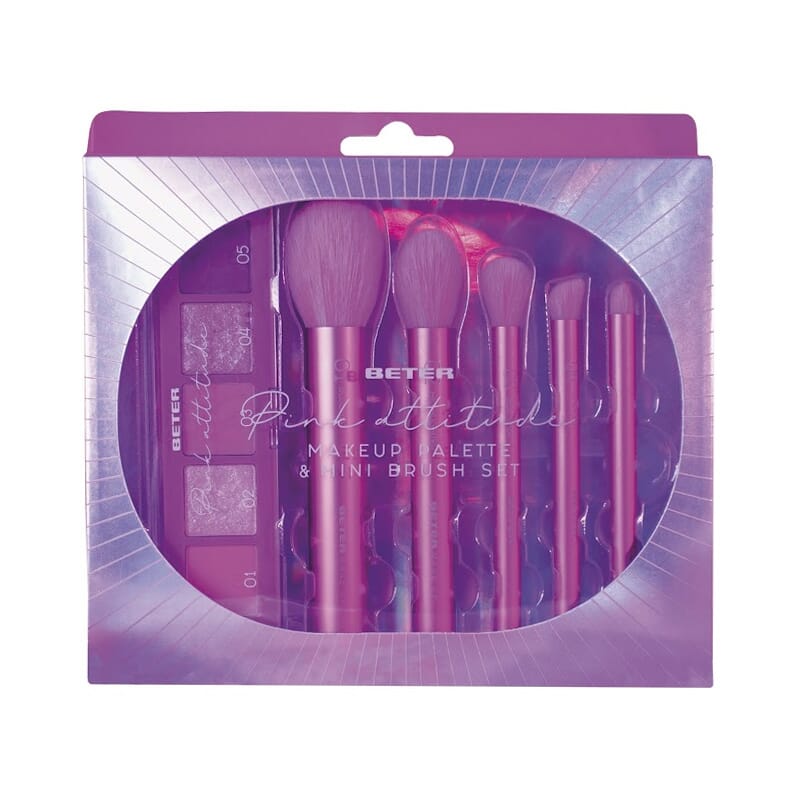 Pink Attitude Make-Up Palette & Mini Brush Set