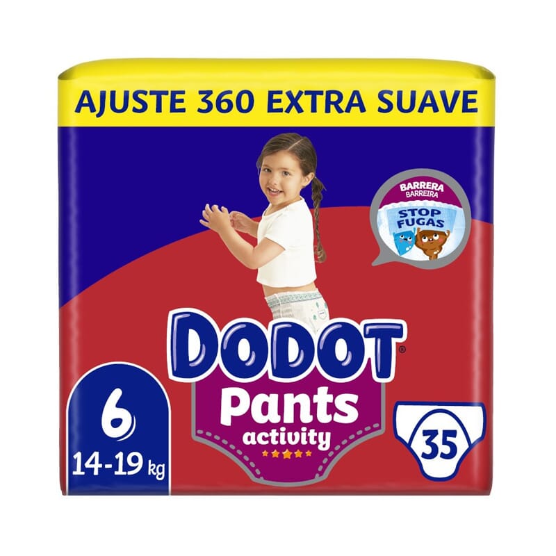 Dodot Pants Activity Extra Suave T-6 35 Uds