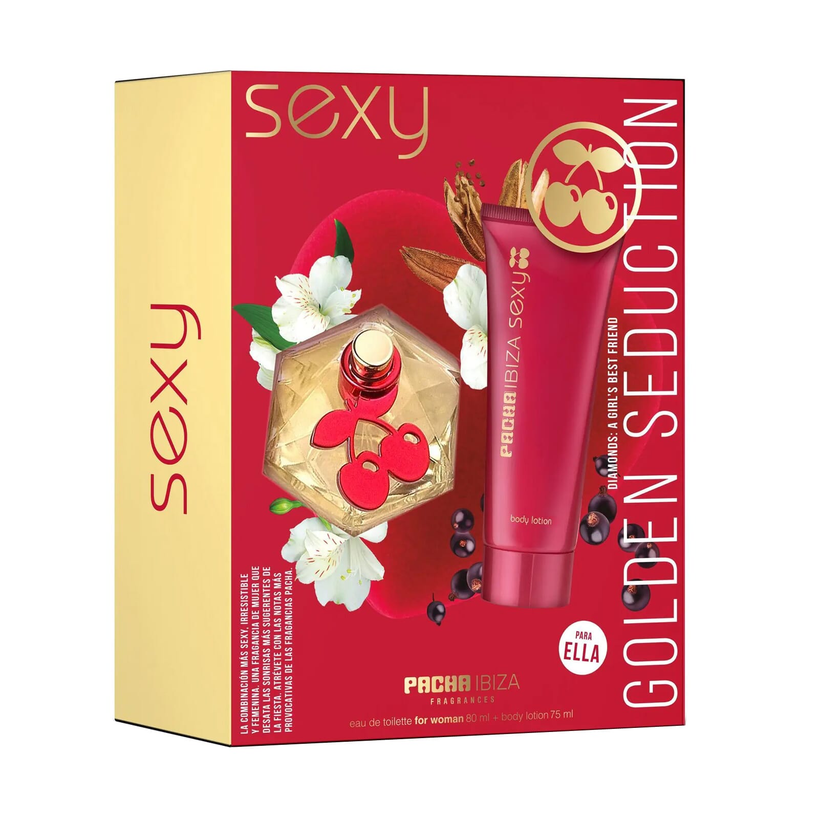 Sexy Golden Seduction Set EDT 50 ml + Lichaamslotion 75 ml