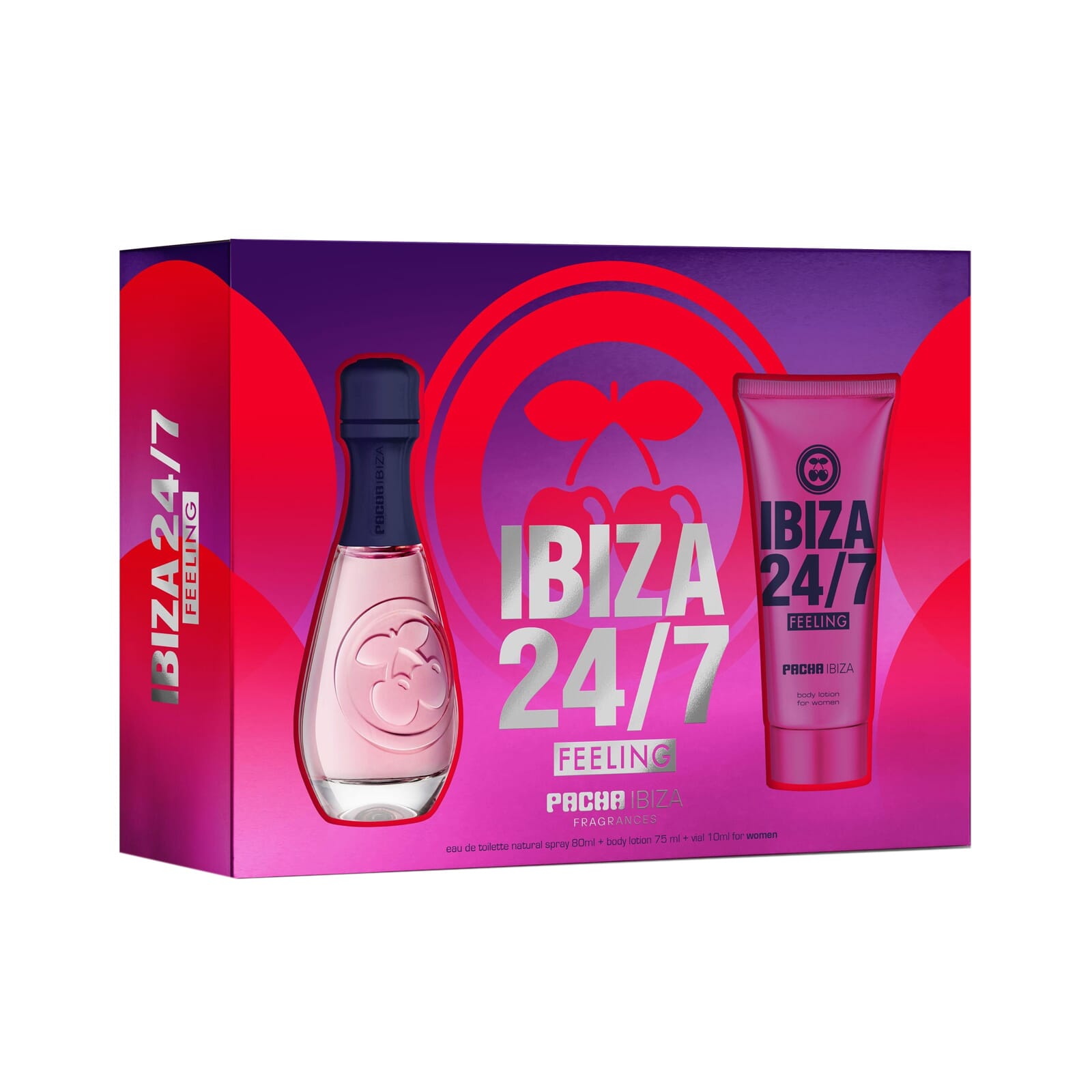 Pacha Ibiza 24/7 Feeling Woman EDT 80 ml + Body Lotion 75 ml