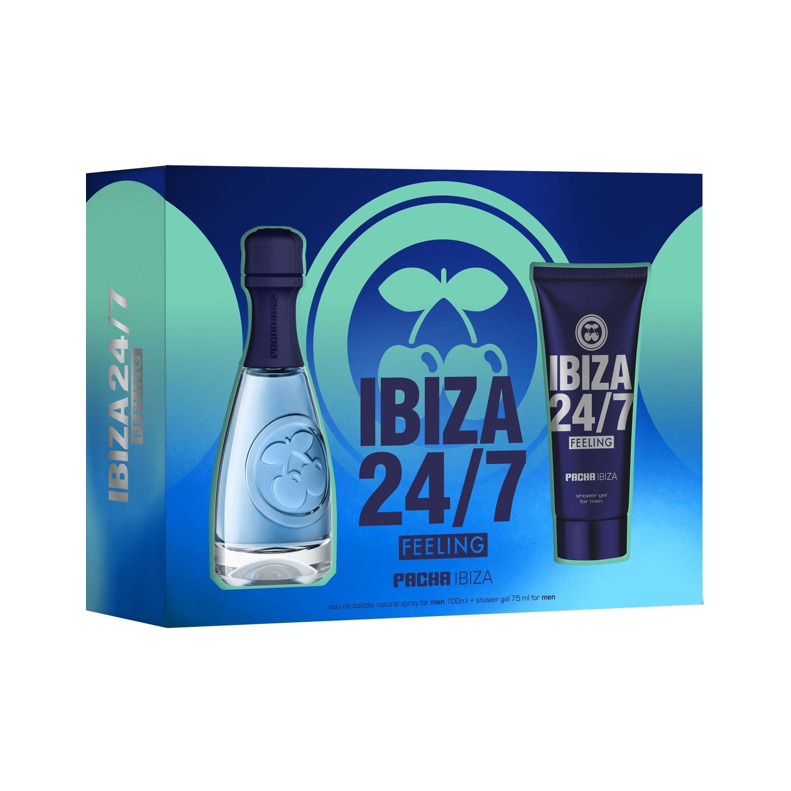 Pacha Ibiza 24/7 Feeling Men EDT 100 ml + Gel De Ducha 75 ml Lote