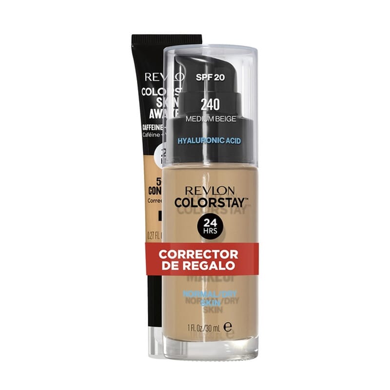 Colorstay 24H #240 Med Beige + Correttore Colorstay Skin Awaken