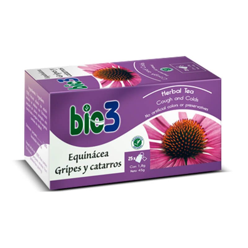 BIE3 EQUINACEA GRIPPE EN VERKOUDHEID 25 Infusies van 1,8g