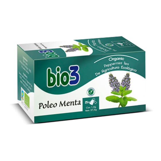 Bio3 Menthe Pouliot Biologique 25 Sachets De 1,5 G - Bio3 | Nutritienda