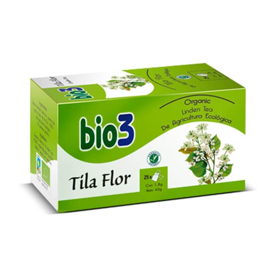Bio3 Tilleul Fleur Biologique 25 Sachets De 1,6 G - Bio3 | Nutritienda