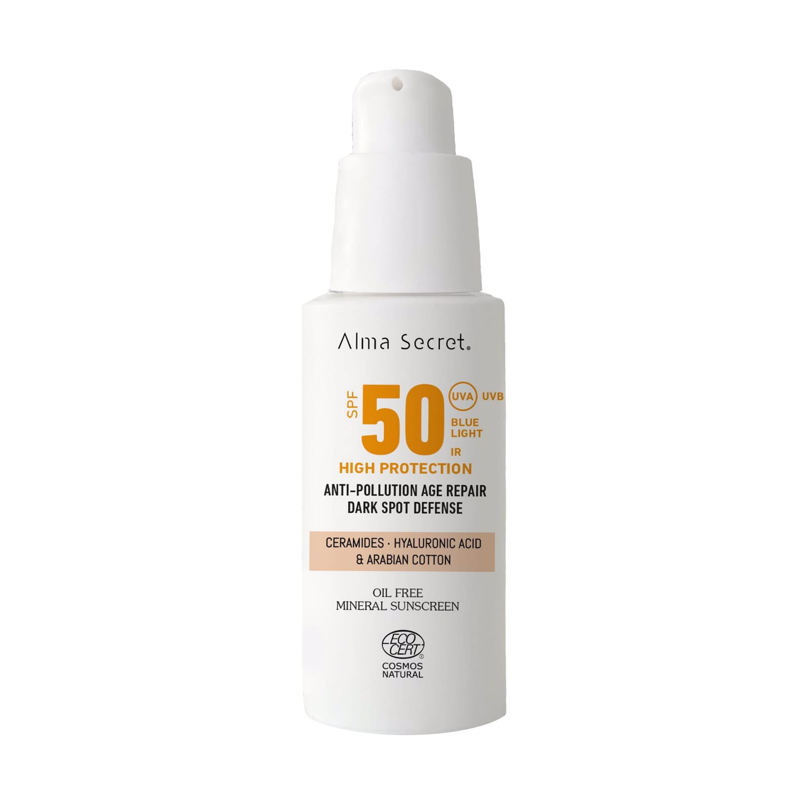 Solar Facial Ceramidas Antimanchas Arabian Cotton SPF50 #Sand 50 ml