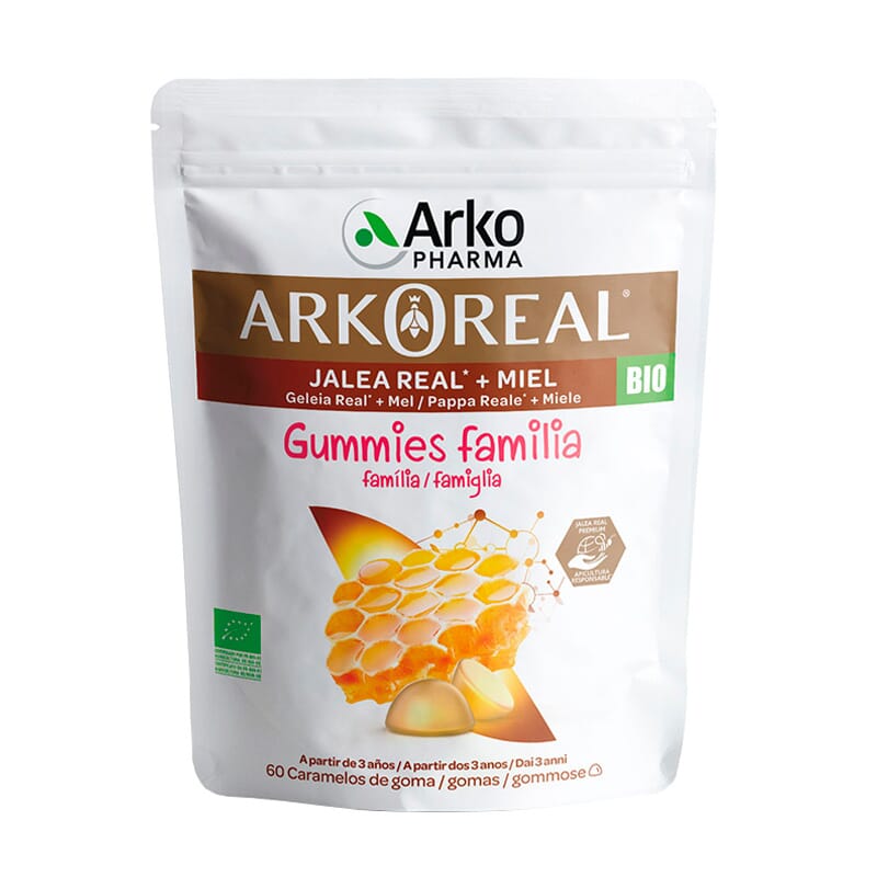 Arkoreal Jalea Real + Miel Bio Gummies Familia 60 Uds