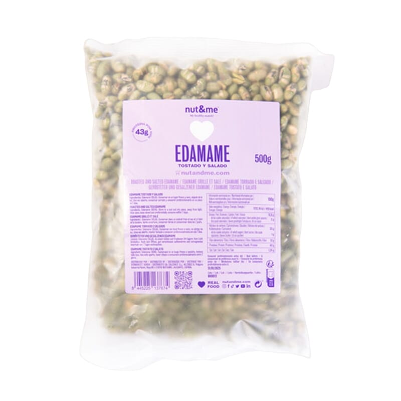 Edamame Snack Tostado Salado 500g