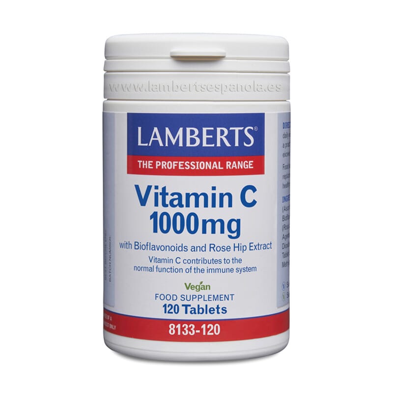 Vitamina C 1000 mg + Bioflavonoides y Escaramujo 180 Tabs
