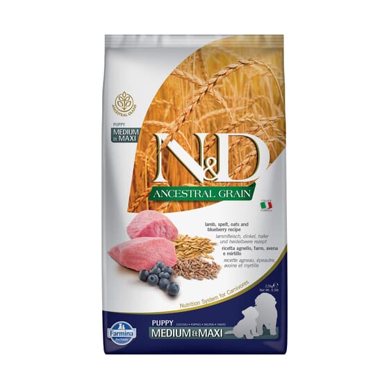 Hundefutter Ancestral Medium Maxi Lamm 2.5 Kg - Farmina
