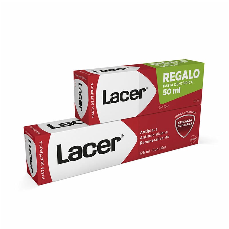 Lacer Pasta Dentífrica 125 ml + REGALO Pasta Dentífrica 50 ml Lote